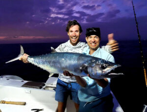 fishing at night in bonaire with the boat