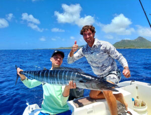 wahoo with fishing charter Bonaire