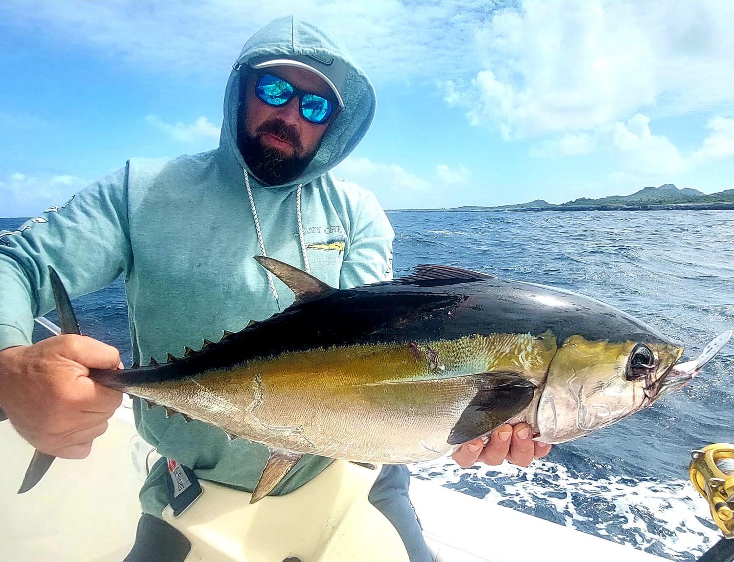 fishing with yellowfin tuna bonaire